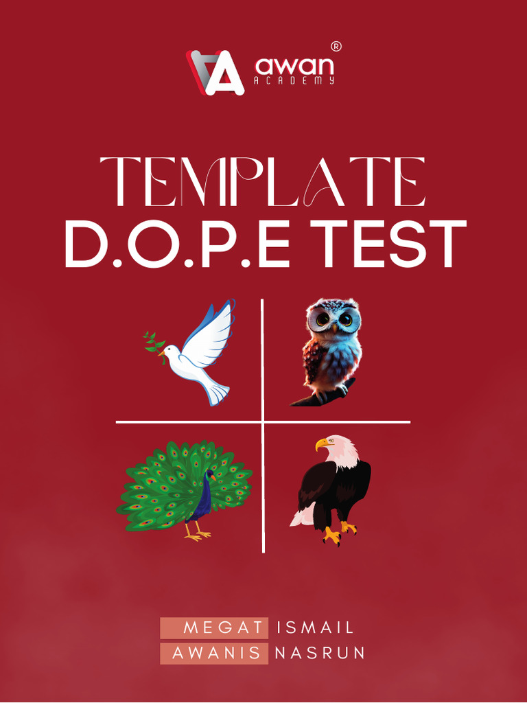 Ebook Template D O P E Test 1 12 Pdf