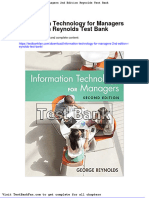 Dwnload Full Information Technology For Managers 2nd Edition Reynolds Test Bank PDF