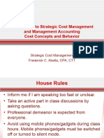 Strategic Cost MGT and Cost Concepts