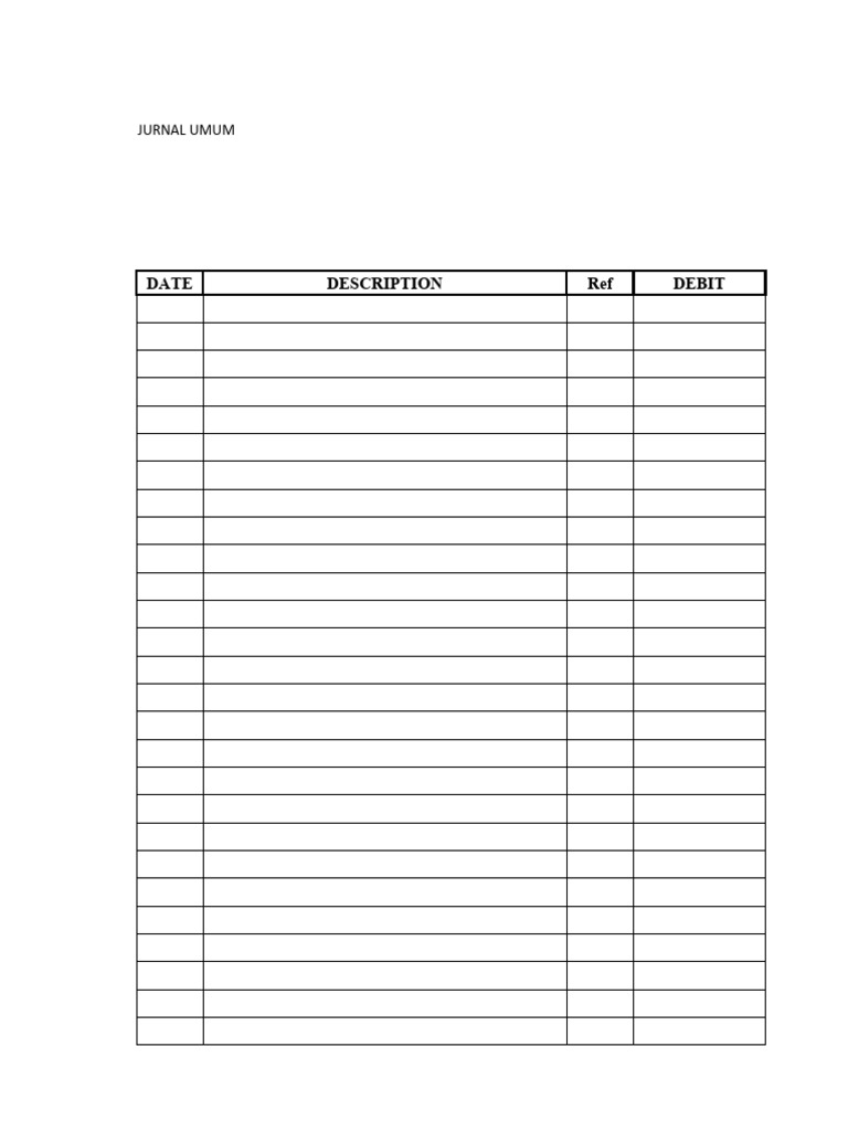 Tabel Jurnal Umum Perusahaan Dagang | PDF