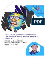 2.3.a.5. Ruang Kolaborasi - Pembentukan Komunitas Praktisi Untuk Melakukan Praktik Coaching