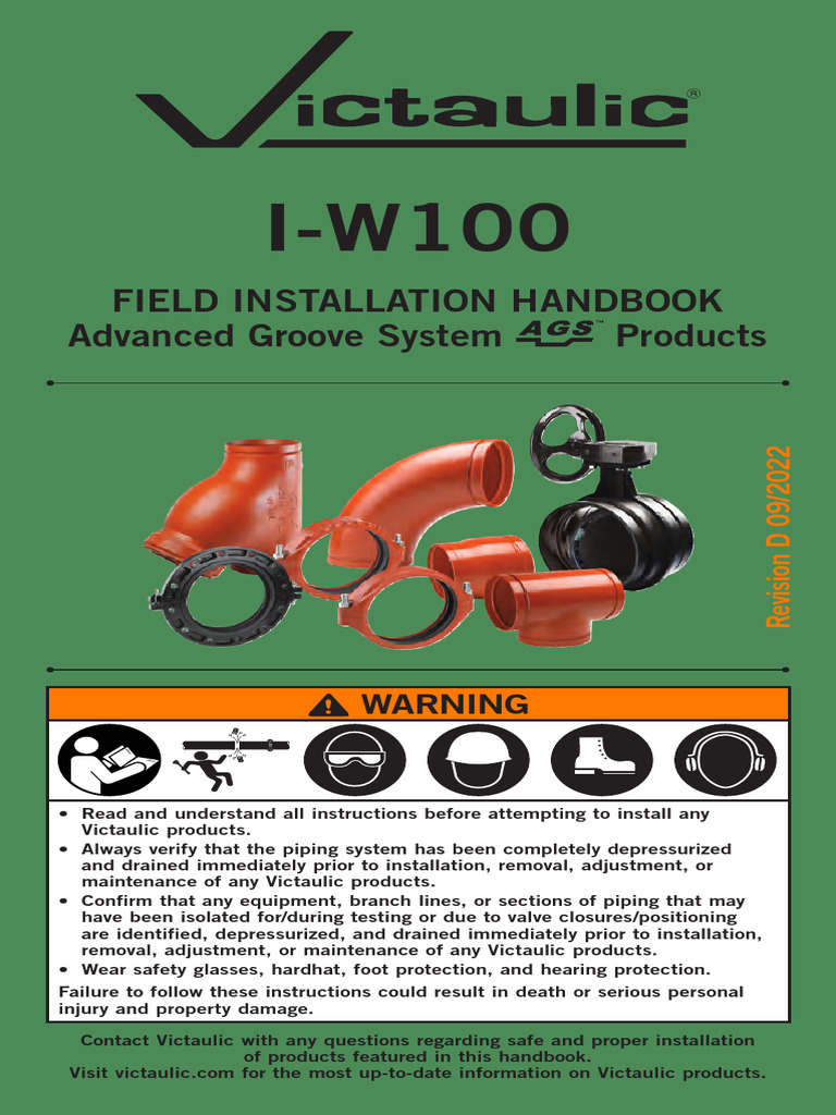 Field Installation Handbook Advanced Groove System Products: Warning ...