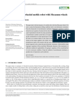 Dynamics of A Four-Wheeled Mobile Robot With Mecan