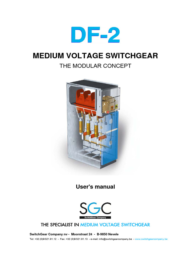 DF-2 Medium Voltage Switchgear Manual | PDF | Switch | Fuse (Electrical)