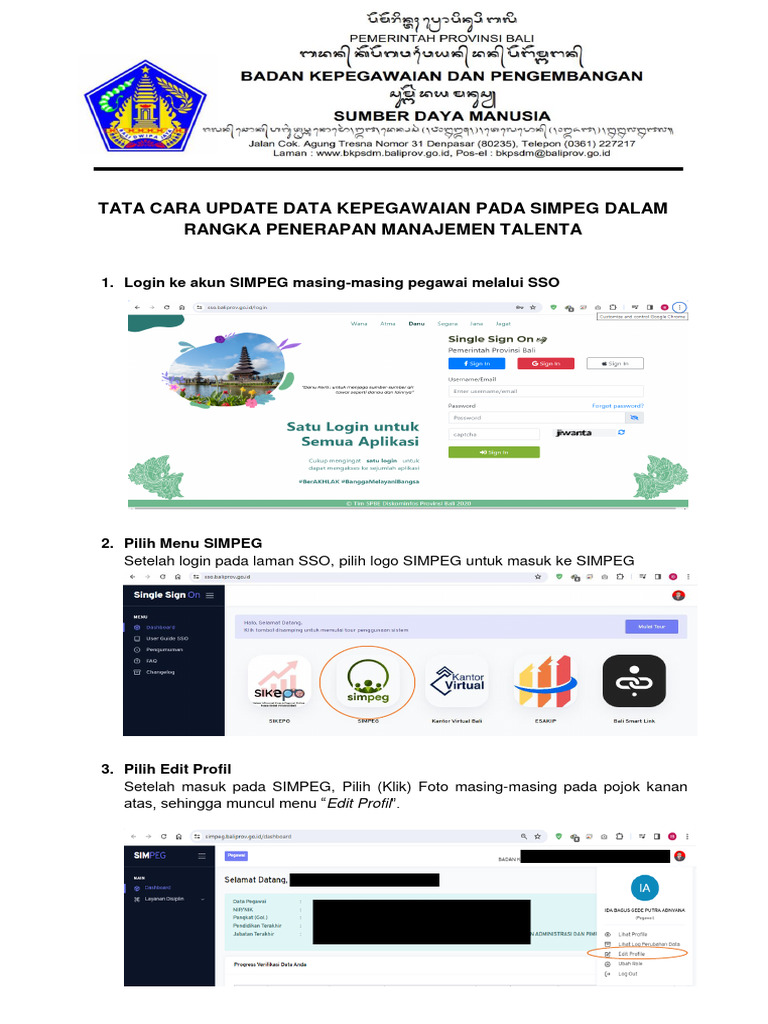Cara Ganti Foto Profil di SIMPEG 5 | PDF | Karier & Perkembangan | Bisnis