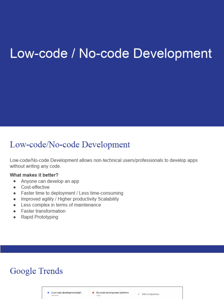 Low-Code No-Code Development Reference | Download Free PDF | Mobile App ...