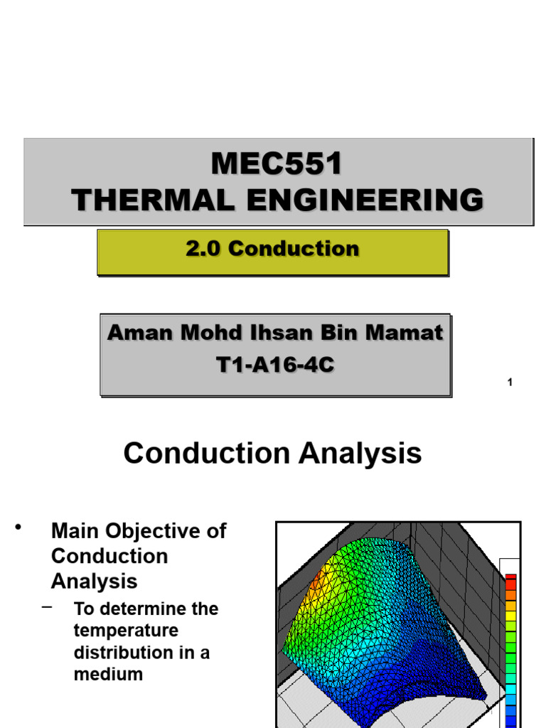 CH02 - Conduction 1 November 2021 | PDF | Thermal Conduction | Thermal ...