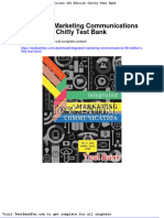 Dwnload Full Integrated Marketing Communications 4th Edition Chitty Test Bank PDF
