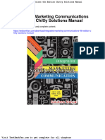 Dwnload Full Integrated Marketing Communications 4th Edition Chitty Solutions Manual PDF