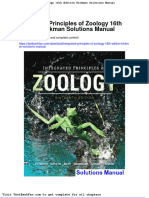 Dwnload Full Integrated Principles of Zoology 16th Edition Hickman Solutions Manual PDF