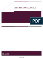 Adding and Subtracting Radicals