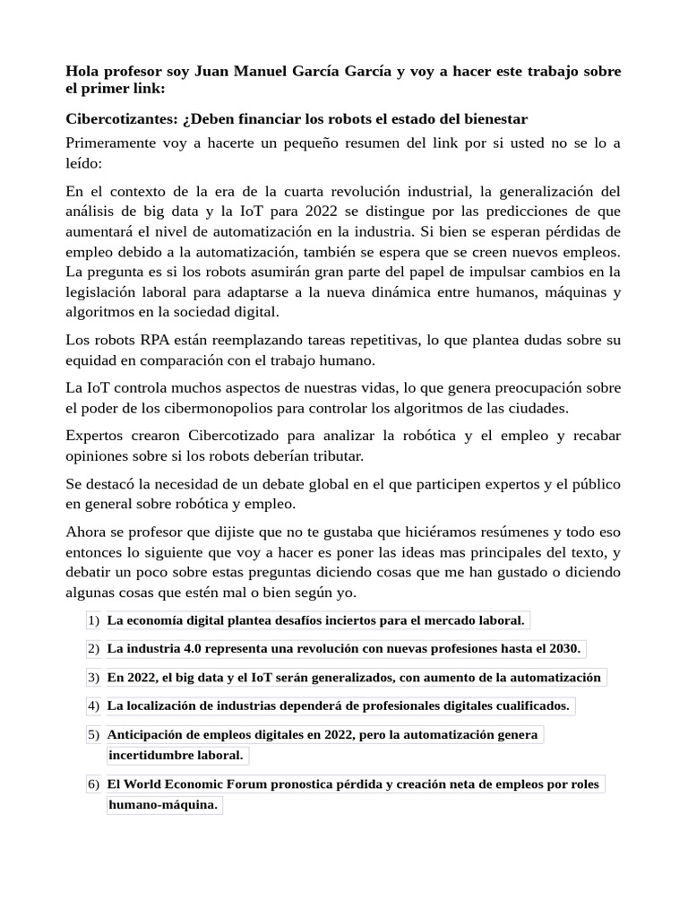 Robots y el Futuro del Empleo | PDF | Robot | Robótica