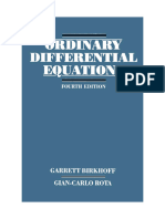 18.034-Garrett Birkhoff, Gian-Carlo Rota Ordinary Differential Equations 1989