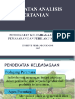 Kuliah Minggu 3 Pendekatan Kelembagaan, Sistem, Dan Perilaku Konsumen