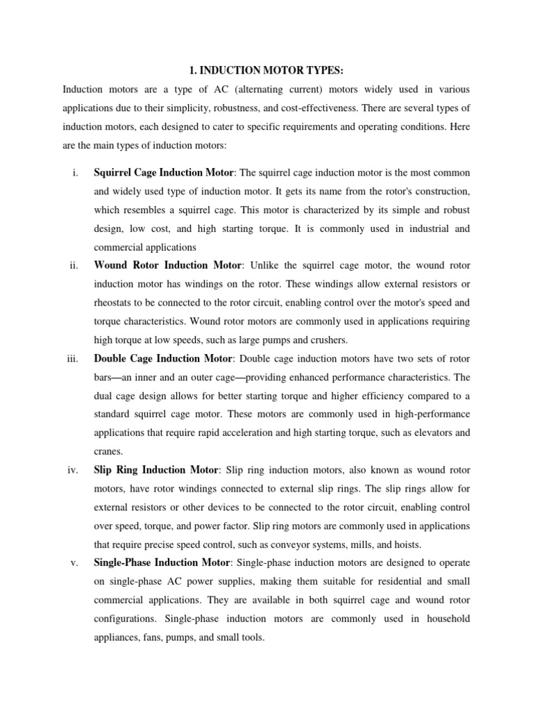 Motor Work Complete PDF Electric Motor Induction