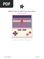 Makecode Arcade Pixel Animation