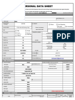 Cs Form No. 212 Revised Personal Data Sheet - New 1