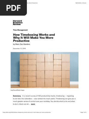 How Timeboxing Works and Why It Will Make You More Productive