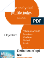The Analytical Profile Index: Zahraa Nadar