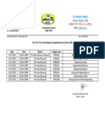 2nd Sem Final Time Table