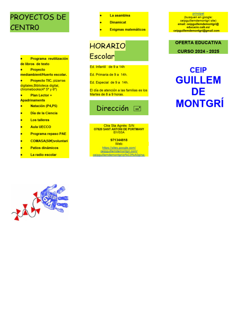 Oferta Educativa Pdf Educación Primaria