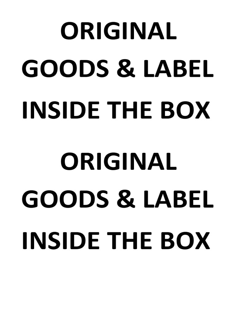 Goods and Labels Shipping Document | PDF | Business | Social Science