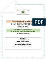 Supports de Cours Techniques Administratives