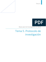 Tema 5. Protocolo de Investigación
