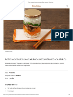 Pote Noodles (Macarrão Instantâneo Caseiro) - Panelinha