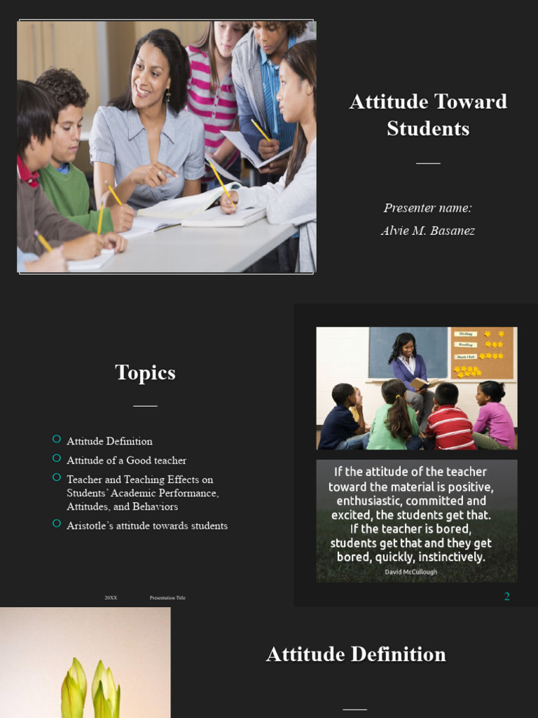 Student Attitudes and Teacher Impact | PDF | Attitude (Psychology ...