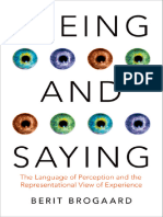 BROGAARD-Seeing and Saying. Language of Perception