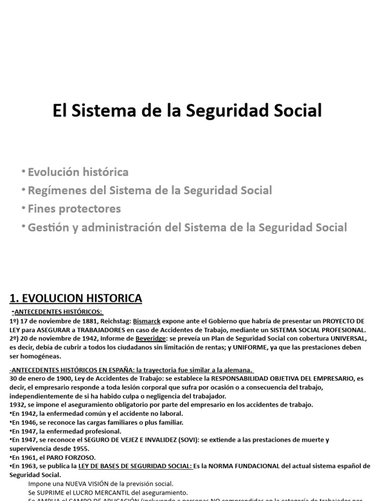 Presentacion El Sistema De La Seguridad Social Pdf Jubilación Pensión
