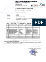 Pengalaman Kerja Juru Bor - Haryanto