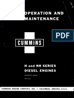 Cummins H and NH Diesel Engine Operations and Mtce