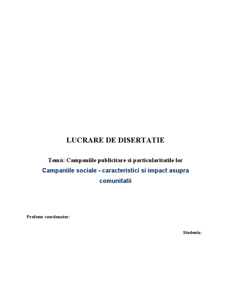Campanii Publicitate | PDF