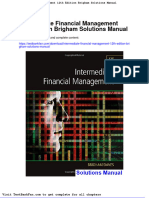 Dwnload Full Intermediate Financial Management 12th Edition Brigham Solutions Manual PDF