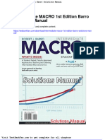 Dwnload Full Intermediate Macro 1st Edition Barro Solutions Manual PDF
