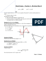 Lower 6th Jan Mock - Teacher 2 - Revision Sheet 4