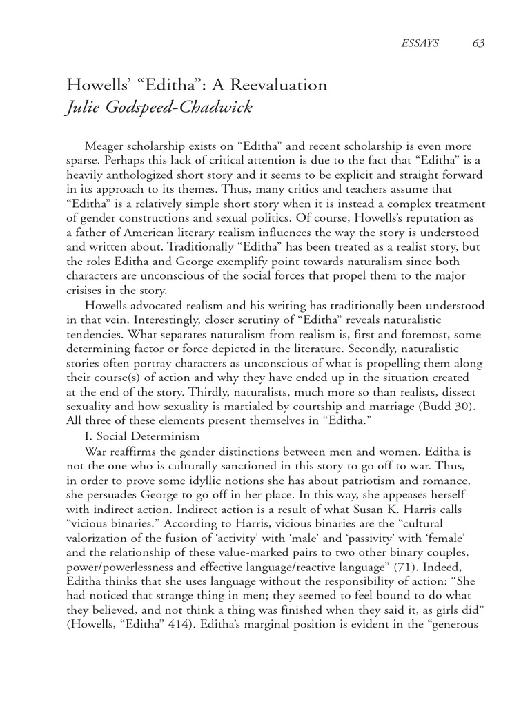 GODSPEED-CHADWICK Howells' 