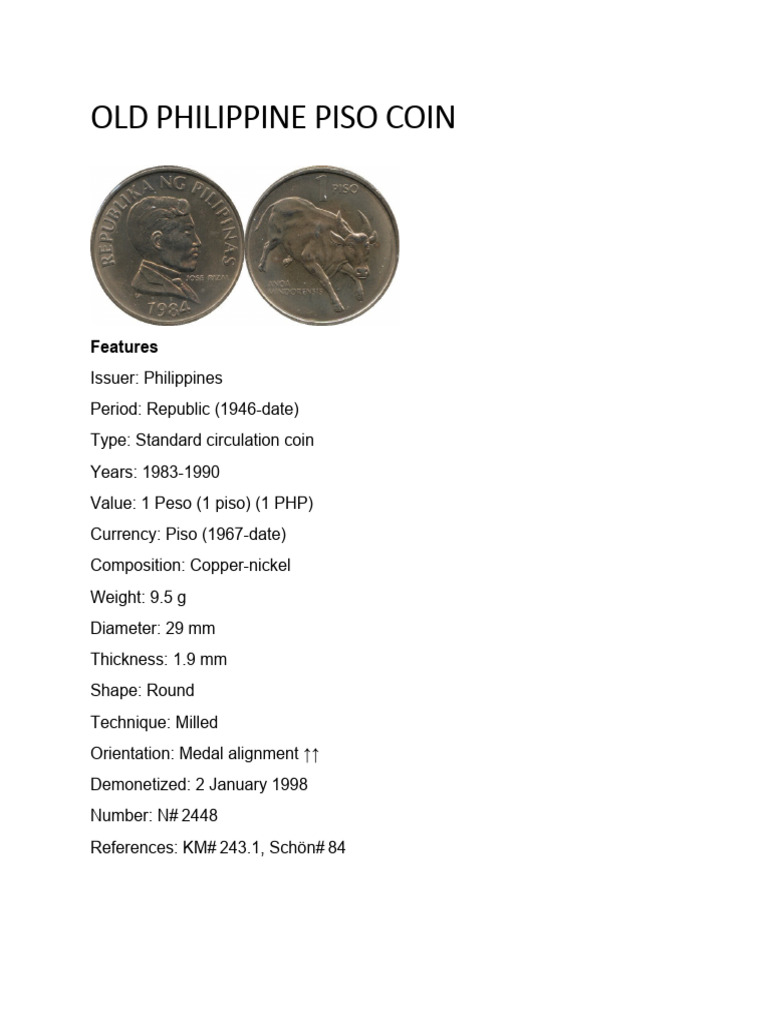 Old Coin Pdf Currency Foreign Exchange Market