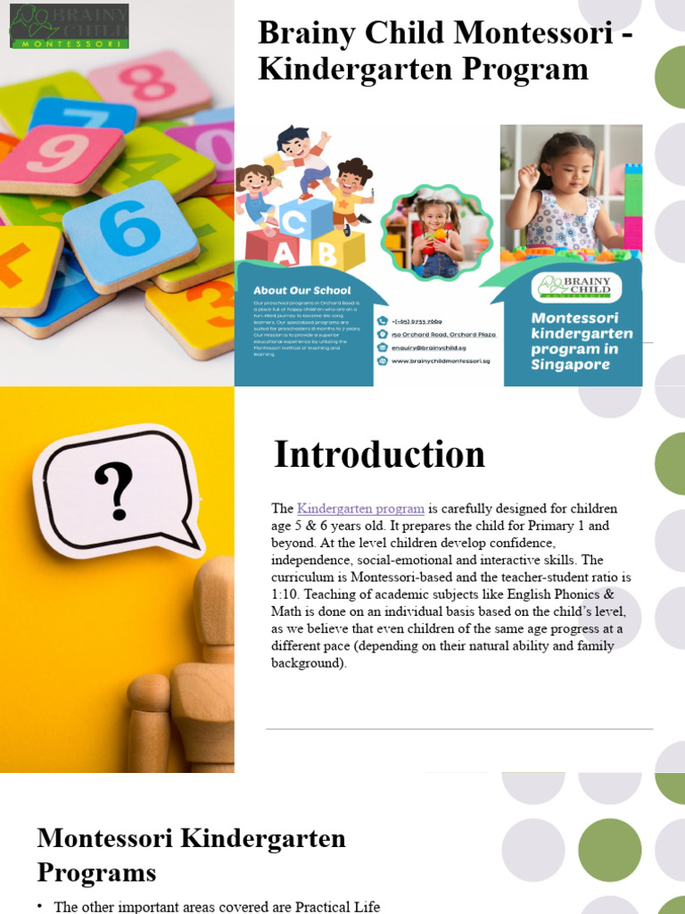 Montesssori Kindergarten Program | PDF | Wellness