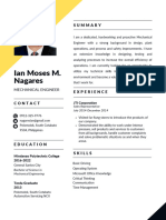 Black Minimalist Structural Engineer Resume