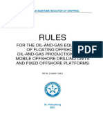 Russian Rules For Oil&Gas Equip - of Floating Offshore