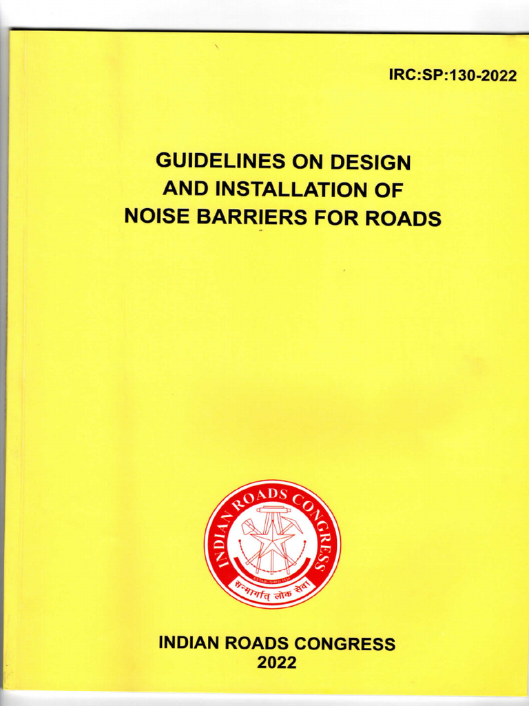 Guidelines On Design and Installation of Noise Barriers For Road Final