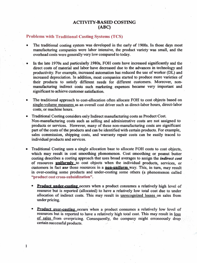 Activity-Based Costing Explained | PDF | Cost | Business Process