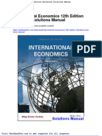 Dwnload Full International Economics 12th Edition Salvatore Solutions Manual PDF