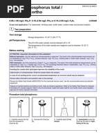 Total Phosphorus Testing SOP: Hach TNT 843 | PDF | Phosphate | Phosphorus