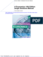 Dwnload Full International Economics 14th Edition Robert Carbaugh Solutions Manual PDF
