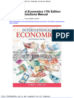 Dwnload Full International Economics 17th Edition Carbaugh Solutions Manual PDF