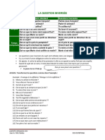 Inrerrogation. Inversion Du Sujet Exercices